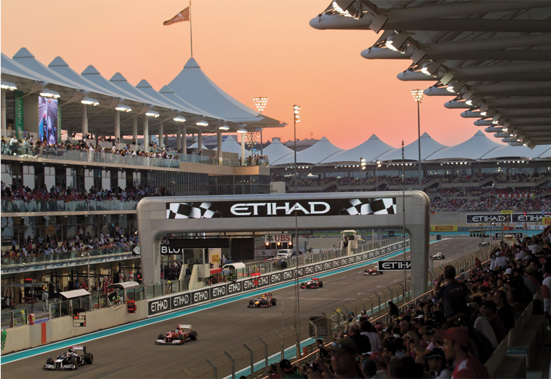 The Abu Dhabi F1 race held at the Yas Marina circuit is one of the highlights of the city's events calendar. The Abu Dhabi F1 race held at the Yas Marina circuit is one of the highlights of the city's events calendar.