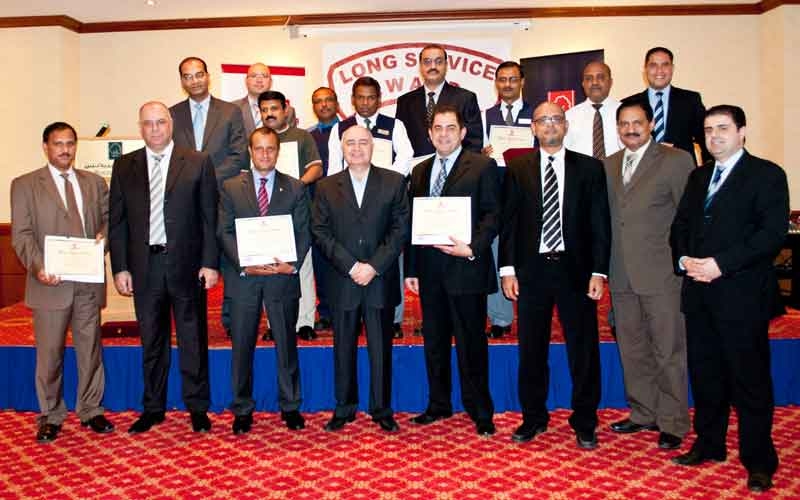 Al Bustan Centre and Residence recently awarded 85 members who have served for up to 15 years at the property. Al Bustan Centre and Residence recently awarded 85 members who have served for up to 15 years at the property.