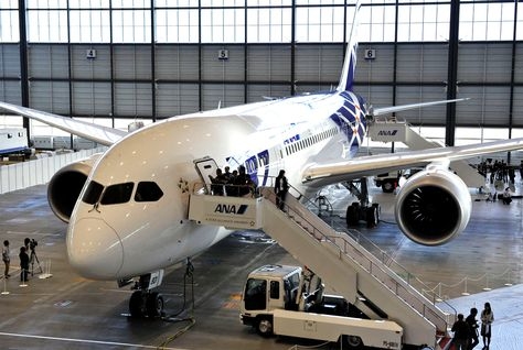 The first All Nippon Airways (ANA) Boeing 787 Dreamliner (AFP/Getty Images). The first All Nippon Airways (ANA) Boeing 787 Dreamliner (AFP/Getty Images).