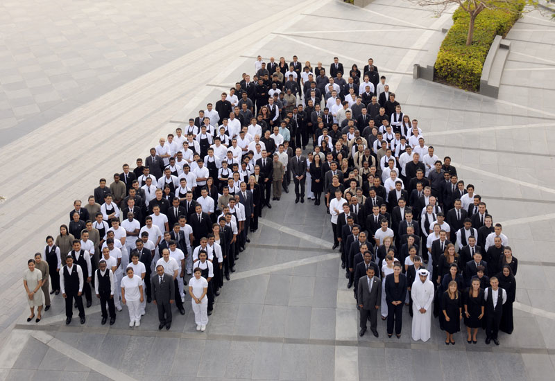 Staff at Armani Hotel, which opened four years ago. Staff at Armani Hotel, which opened four years ago.