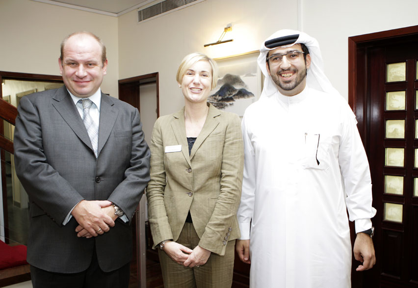 Carol Madisson with the UAE British Ambassador and Mohamed Al Rais Carol Madisson with the UAE British Ambassador and Mohamed Al Rais
