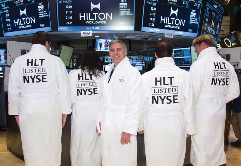 Chris Nassetta at Hilton Worldwide’s IPO to the New York Stock Exchange in December 2013. Chris Nassetta at Hilton Worldwide’s IPO to the New York Stock Exchange in December 2013.
