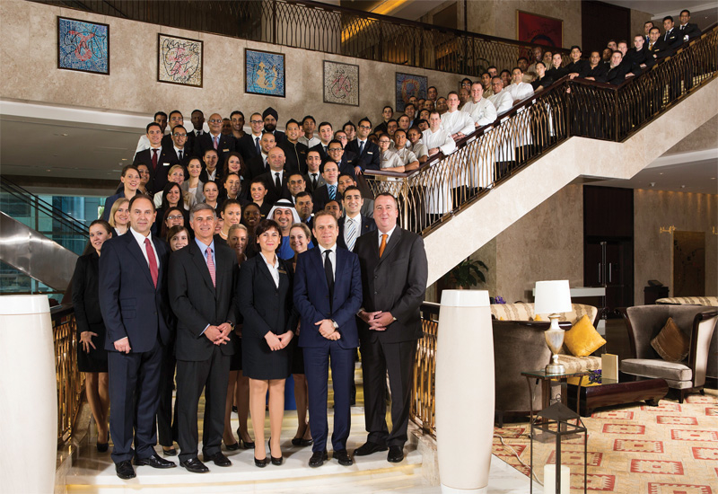 Chris Nassetta pictured alongside regional and Conrad Dubai hotel staff during his recent visit to Dubai. Chris Nassetta pictured alongside regional and Conrad Dubai hotel staff during his recent visit to Dubai.