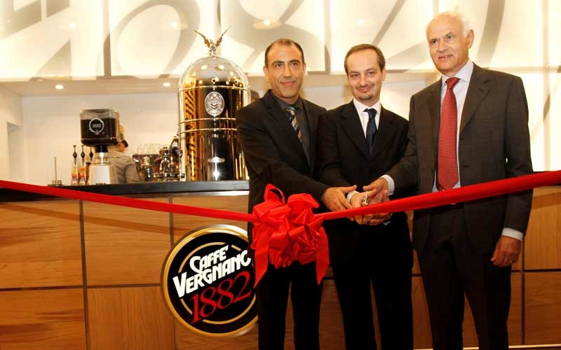 Caffe Vergnano was opened by special guest, chairman Carlo Vergnano (right). Caffe Vergnano was opened by special guest, chairman Carlo Vergnano (right).