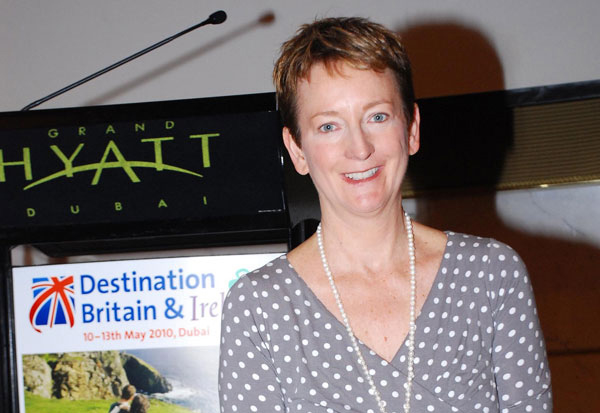 Sandie Dawe, CEO Visit Britain is at the event this week in Dubai Sandie Dawe, CEO Visit Britain is at the event this week in Dubai
