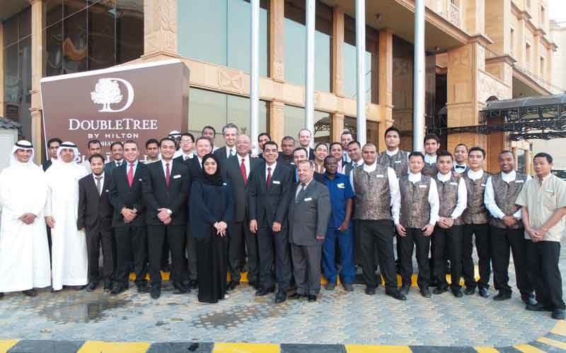 The team at the new DoubleTree by Hilton Dhahran. The team at the new DoubleTree by Hilton Dhahran.