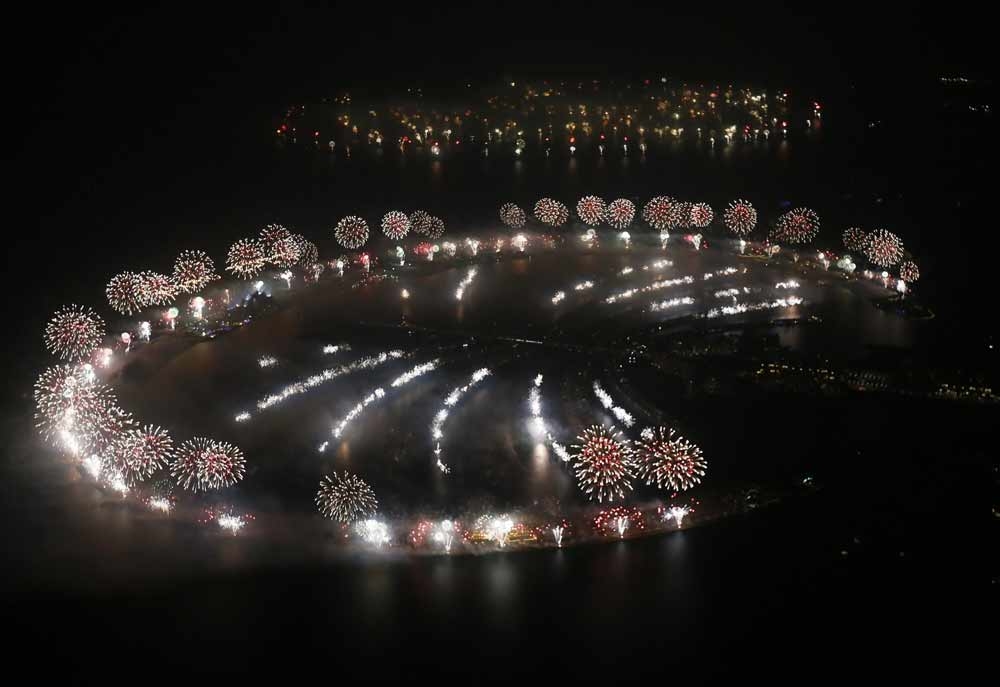 Dubai set a new Guinness World Record for the largest fireworks display as part of the city's New Year's Eve celebrations. Dubai set a new Guinness World Record for the largest fireworks display as part of the city's New Year's Eve celebrations.