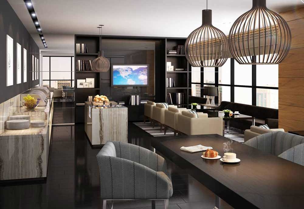 The Ramee Grand Hotel and Spa executive lounge. The Ramee Grand Hotel and Spa executive lounge.