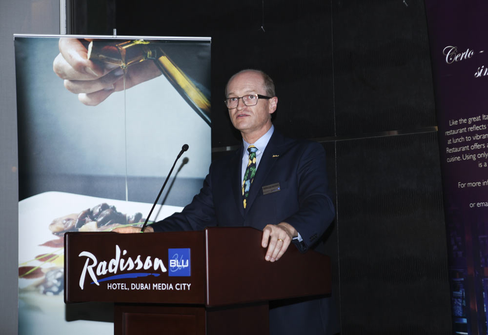 Radisson Blu Hotel, Dubai Media City general manager Francois Galoisy Radisson Blu Hotel, Dubai Media City general manager Francois Galoisy