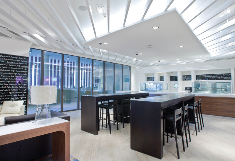 The Italian-themed cafe is located on the ground floor of Ocean View. The Italian-themed cafe is located on the ground floor of Ocean View.
