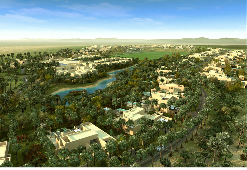 The resort will include a polo field and golf driving range. The resort will include a polo field and golf driving range.