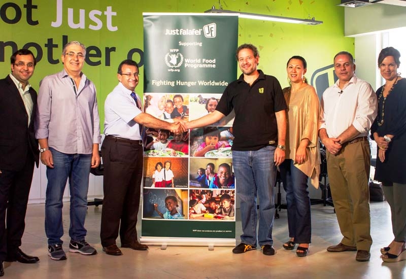 Just Falafel made an initial donation of $25,000 to the UN World Food Programme. Just Falafel made an initial donation of $25,000 to the UN World Food Programme.