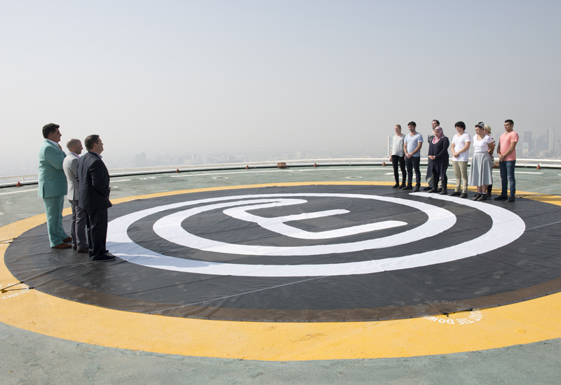 The MasterChef Australia World Food Week episode; on the Burj Al Arab helipad. The MasterChef Australia World Food Week episode; on the Burj Al Arab helipad.