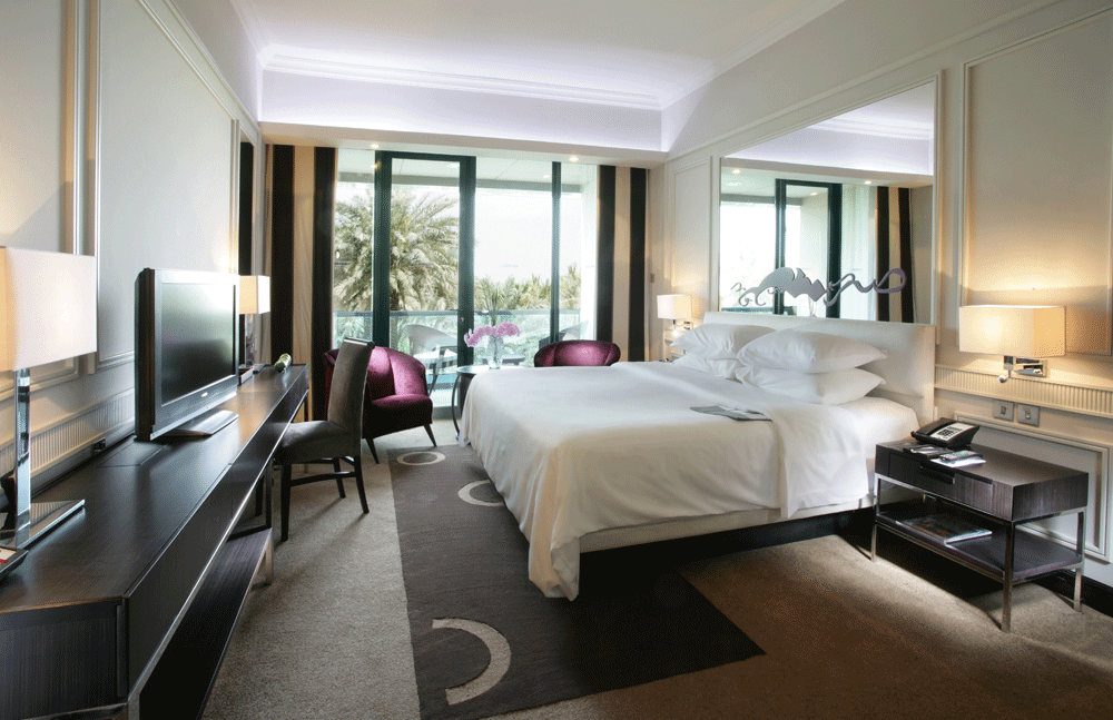 New-look guest room at Le Meridien Mina Seyahi Dubai. New-look guest room at Le Meridien Mina Seyahi Dubai.