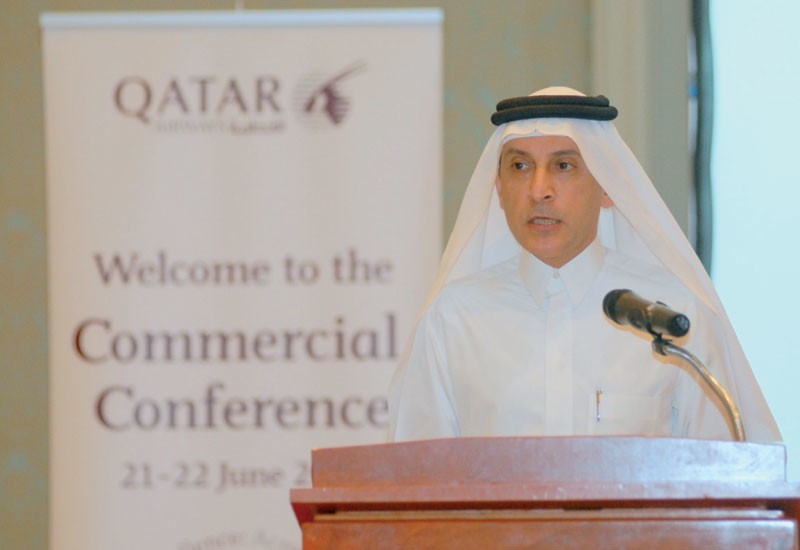 Qatar Airways CEO Akbar Al Baker announces the routes. Qatar Airways CEO Akbar Al Baker announces the routes.