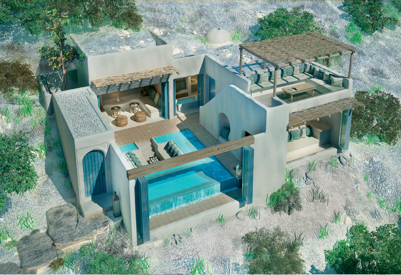 Pool villa design for Six Senses Essaouira in Morocco. Pool villa design for Six Senses Essaouira in Morocco.