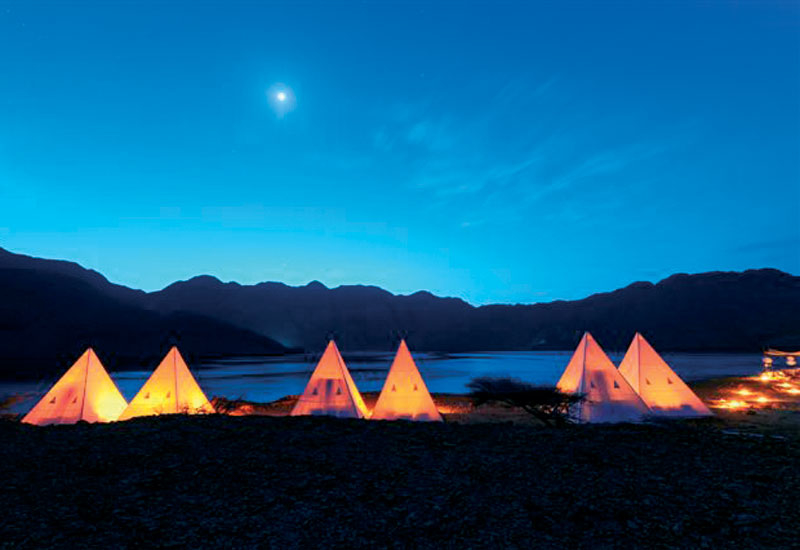 The Tented Camp concept planned for Zighy Bay. The Tented Camp concept planned for Zighy Bay.
