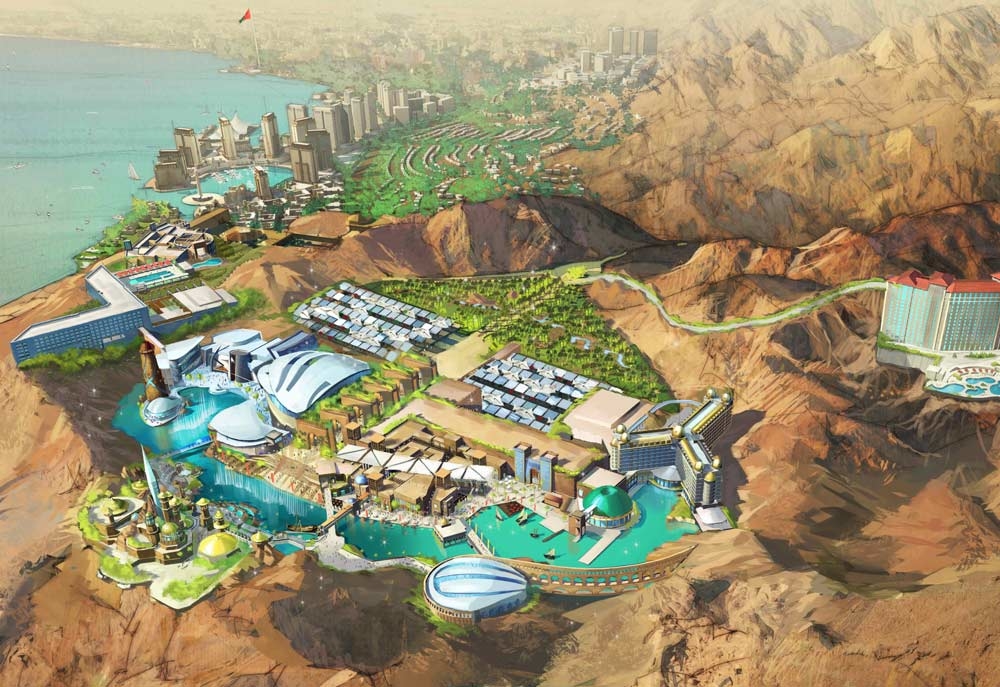 An aerial view of the park. An aerial view of the park.