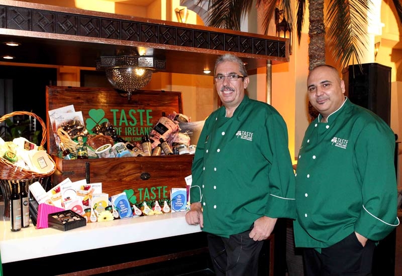 Uwe Micheel, left, with Salvadore Silvestrino, executive chef at Moevenpick Dubai Uwe Micheel, left, with Salvadore Silvestrino, executive chef at Moevenpick Dubai