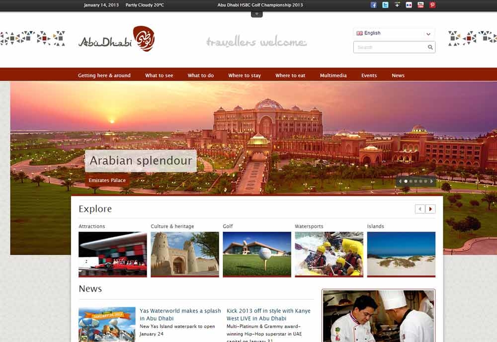 Abu Dhabi TCA's new website attracted more that one million visitors in 2012. Abu Dhabi TCA's new website attracted more that one million visitors in 2012.