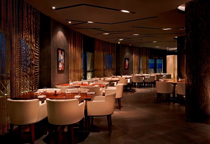 The interior of Umi in the Waldorf Astoria Ras Al Khaimah. The interior of Umi in the Waldorf Astoria Ras Al Khaimah.