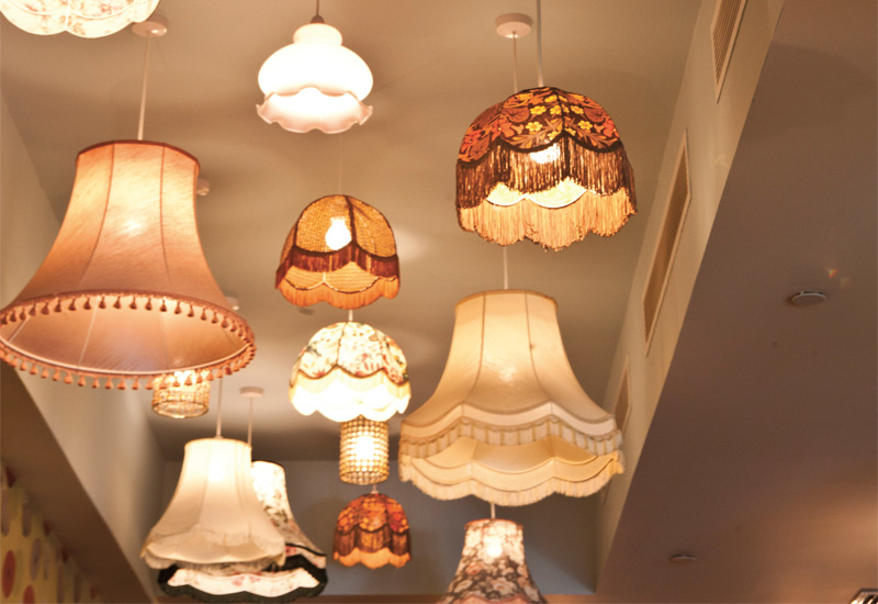 A mix of lampshades gives a quirky feel. A mix of lampshades gives a quirky feel.