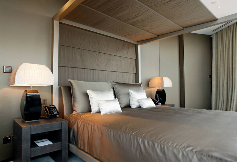 Armani Hotel Dubai provides some of the most high quality beds and bedding in the UAE, created by Giorgio Armani himself. Armani Hotel Dubai provides some of the most high quality beds and bedding in the UAE, created by Giorgio Armani himself.