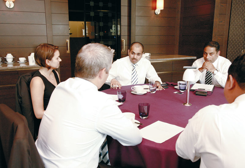 The Address' Vivek Singh puts his point to the table. The Address' Vivek Singh puts his point to the table.