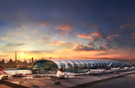 Concourse A at Dubai International Airport. Concourse A at Dubai International Airport.