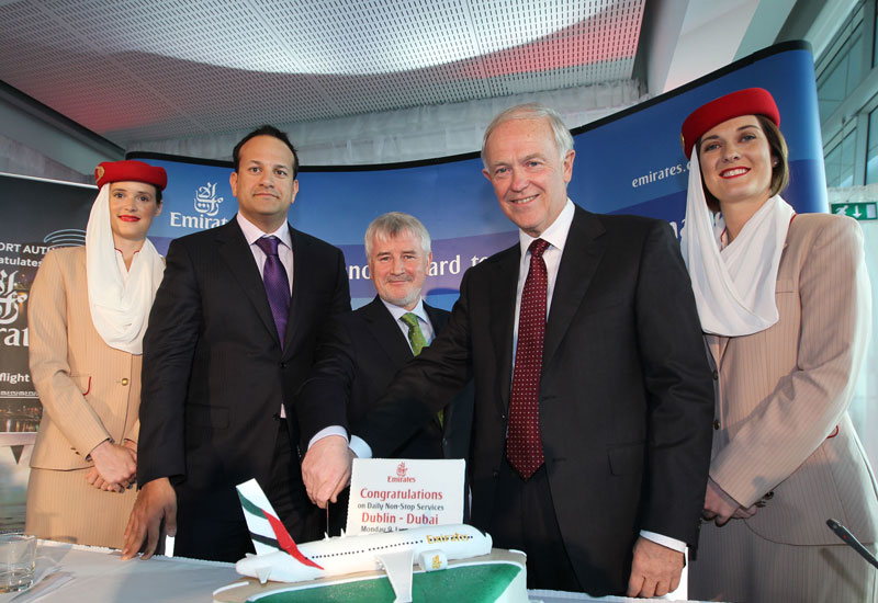 Declan Collier, chief executive, DAA ;Irish Minister for Transport, Tourism and Sport, Leo Varadkar TD ; Tim Clark, President Emirates Airline Declan Collier, chief executive, DAA ;Irish Minister for Transport, Tourism and Sport, Leo Varadkar TD ; Tim Clark, President Emirates Airline