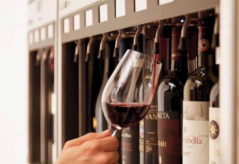 The Enomatic wine dispensing machine preserves a bottle's shelf life for up to 21 days The Enomatic wine dispensing machine preserves a bottle's shelf life for up to 21 days