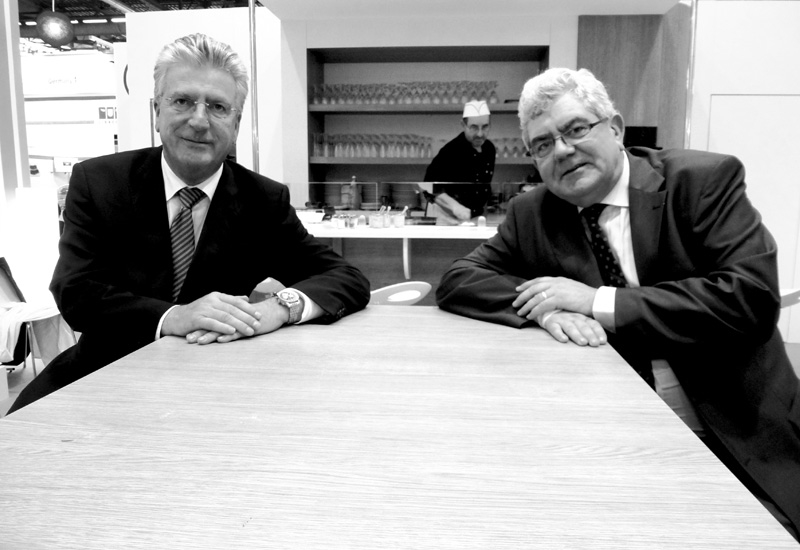 Dominique Langlois, chairman for Interbev and Yves Berger, general director of the GEF. Dominique Langlois, chairman for Interbev and Yves Berger, general director of the GEF.