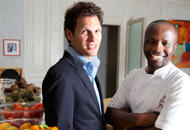 Executive chef Izu Ani and general manager Cedric Toussaint Executive chef Izu Ani and general manager Cedric Toussaint