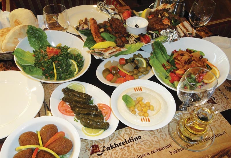 Selection of mezze at Fakhreldine Selection of mezze at Fakhreldine