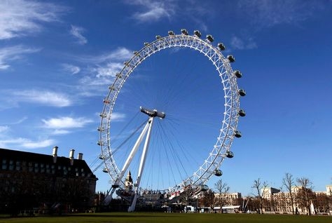 The $68m wheel was intended to be taller than the London Eye (shown) The $68m wheel was intended to be taller than the London Eye (shown)