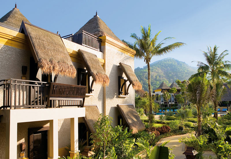 A villa in the tropical garden. A villa in the tropical garden.