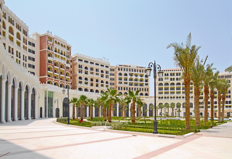 The 10 stately buildings that arch around the expansive lawns in a crescent shape are complete. Although extensive, the walk from the lobby to each end only takes two minutes. The 10 stately buildings that arch around the expansive lawns in a crescent shape are complete. Although extensive, the walk from the lobby to each end only takes two minutes.