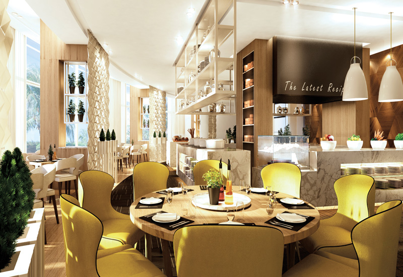 When completed, The Cafe will provide all-day dining serving a buffet breakfast and a French-style brasserie lunch and dinner at Le Royal Meridien Abu Dhabi. When completed, The Cafe will provide all-day dining serving a buffet breakfast and a French-style brasserie lunch and dinner at Le Royal Meridien Abu Dhabi.