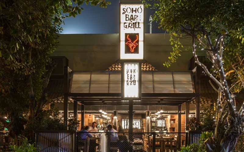 The original SoHo Bar & Grill in Century Village, Al Garhoud. The original SoHo Bar & Grill in Century Village, Al Garhoud.