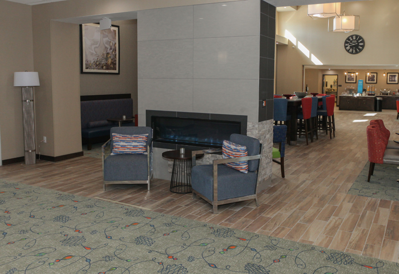 A Hampton Inn & Suites property in the US. A Hampton Inn & Suites property in the US.