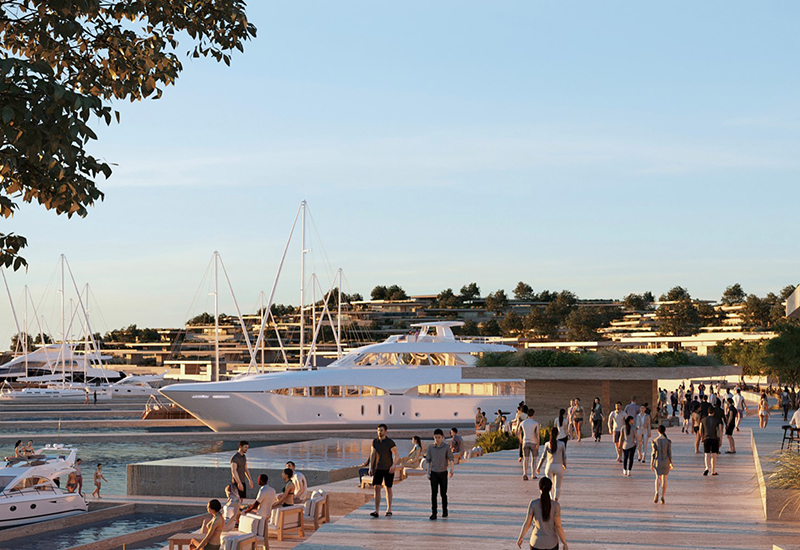 A view of what the marina will look like. A view of what the marina will look like.