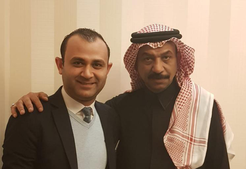 Abadi Jawhar with the assistant front office manager. Abadi Jawhar with the assistant front office manager.
