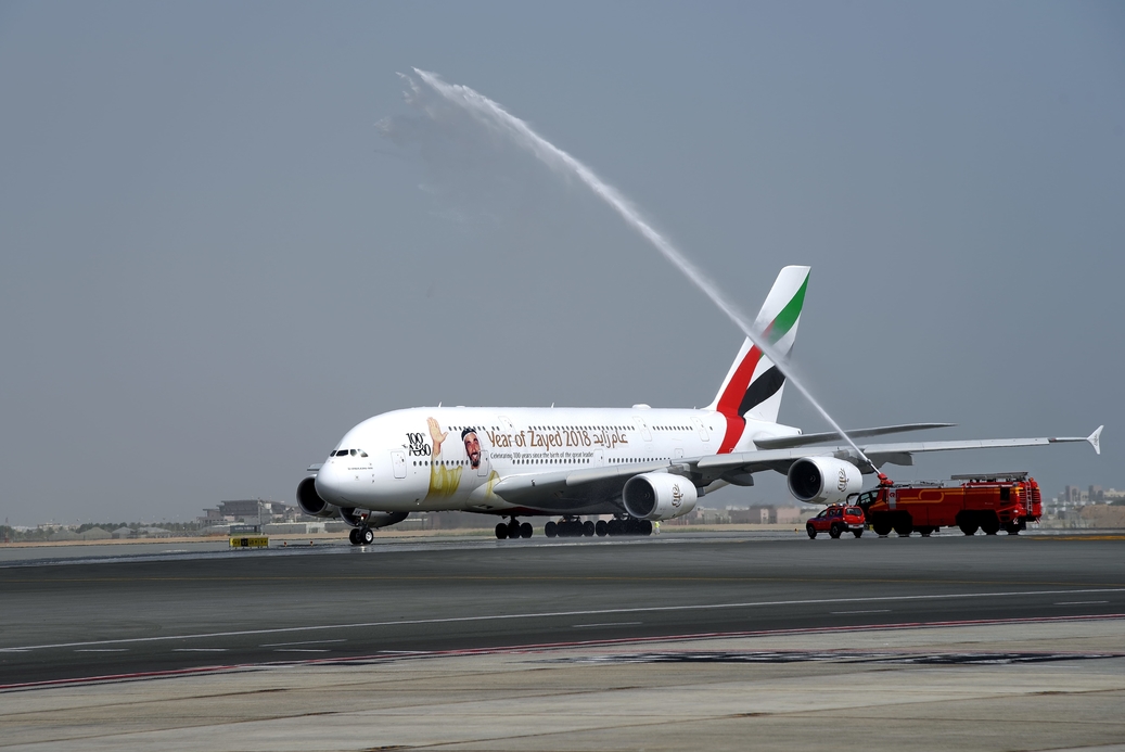 Dubai to Muscat is just 340 kilometres each way - making it Emirates' A380's shortest ever route Dubai to Muscat is just 340 kilometres each way - making it Emirates' A380's shortest ever route