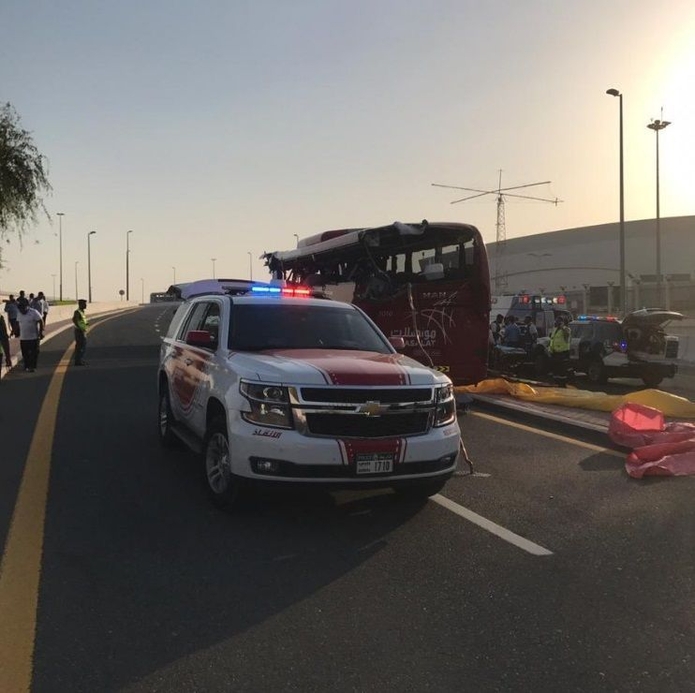 Passengers were taken to Rashid Hospital in Dubai Passengers were taken to Rashid Hospital in Dubai