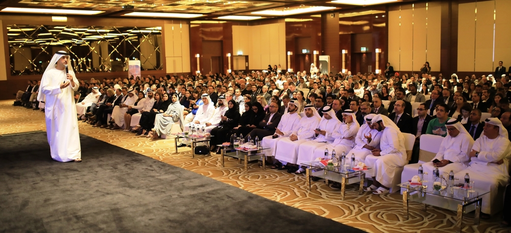 Helal Saeed Almarri speaks at the first biannual city briefing event Helal Saeed Almarri speaks at the first biannual city briefing event