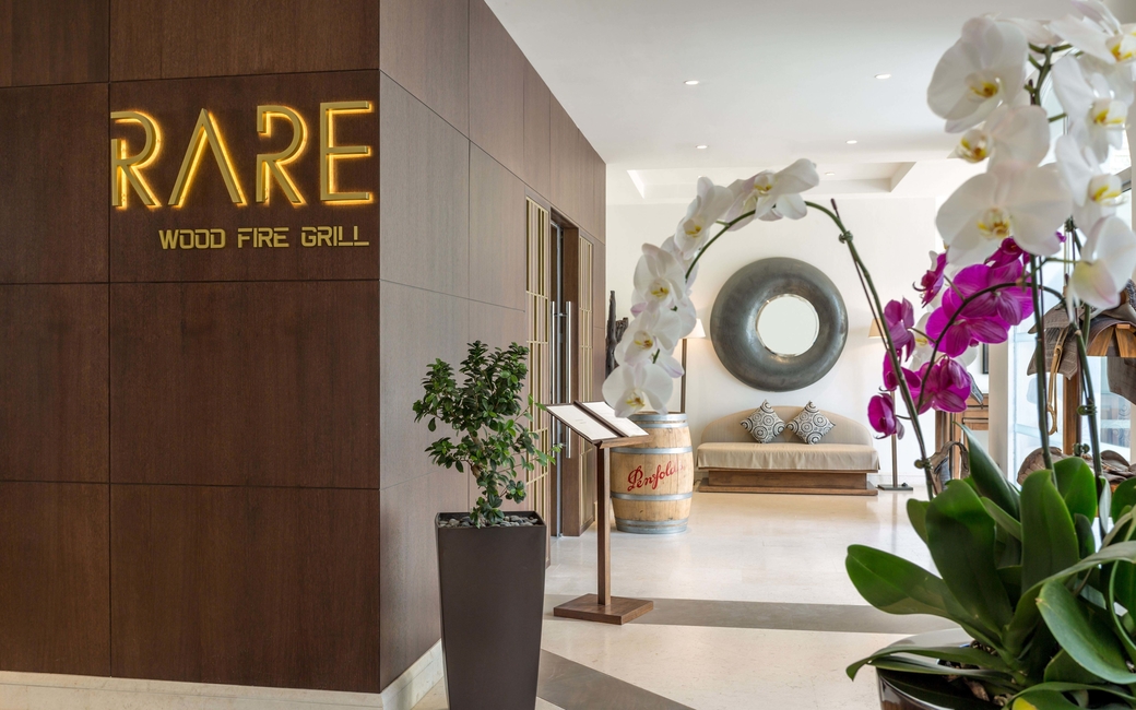 Dining options include the Rare Oak Wood Fire Grill which serves chargrilled meats and seafood Dining options include the Rare Oak Wood Fire Grill which serves chargrilled meats and seafood