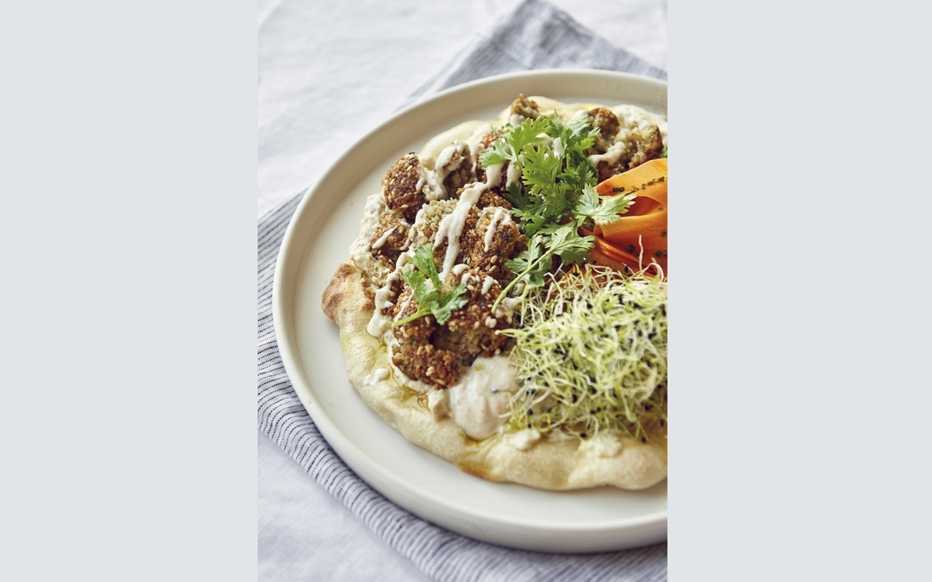 Falafel flatbread Falafel flatbread