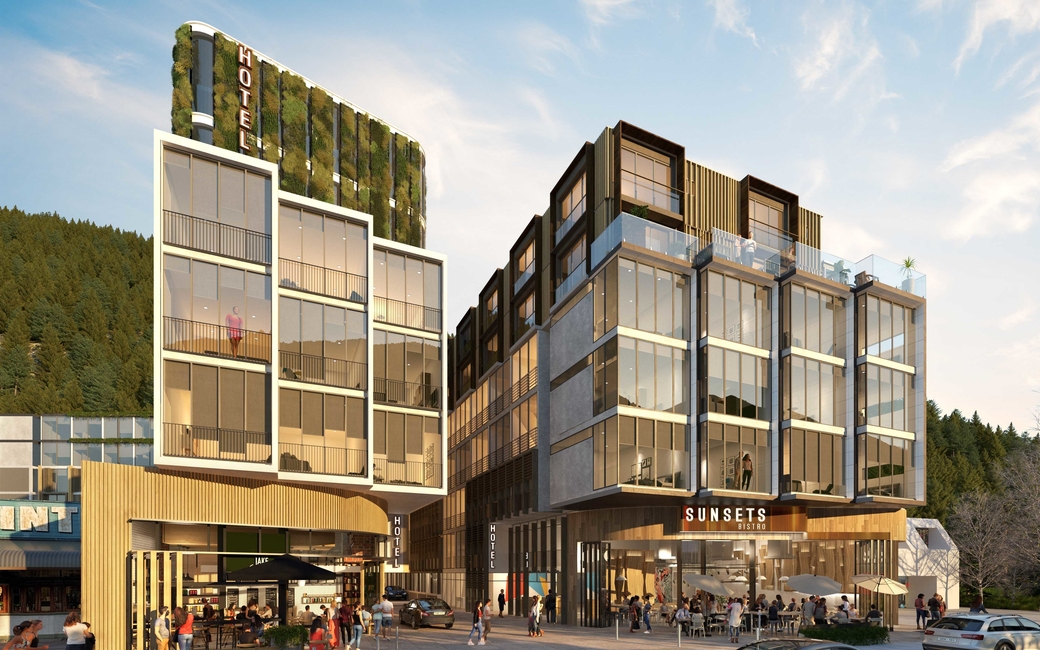 With Queenstown visitor numbers reaching three million annually, the new hotels will deliver 437 rooms and apartments to the city With Queenstown visitor numbers reaching three million annually, the new hotels will deliver 437 rooms and apartments to the city