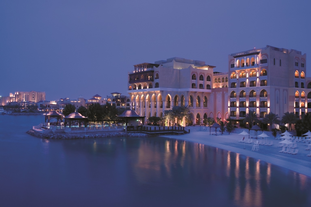 Panoramic view of Shangri-La Hotel, Qaryat Al Beri, Abu Dhabi. Panoramic view of Shangri-La Hotel, Qaryat Al Beri, Abu Dhabi.