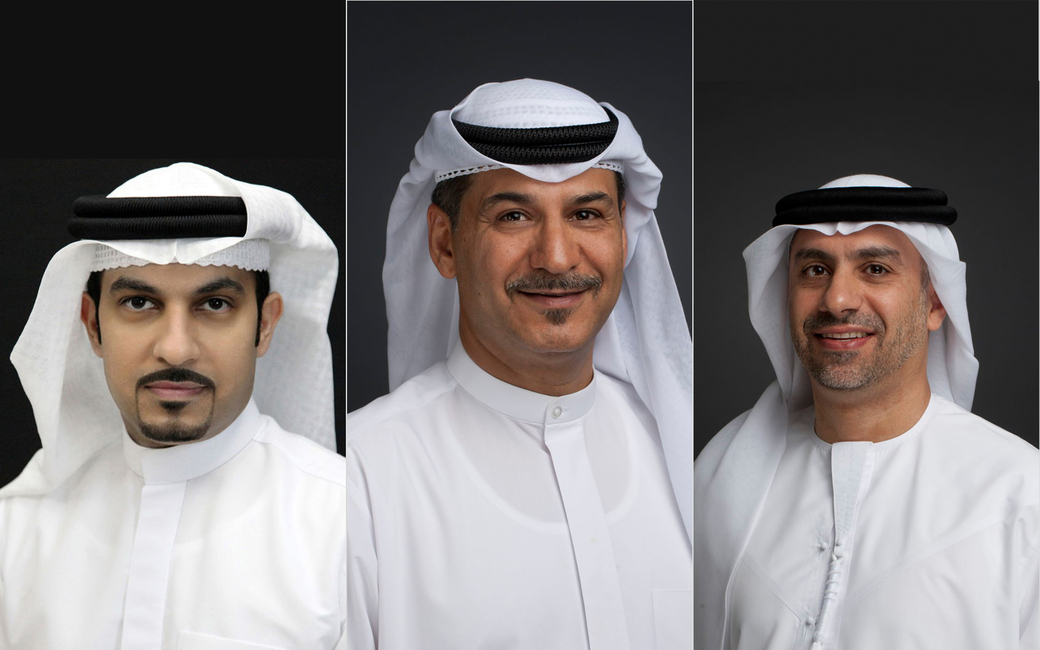 Sheikh Majid Al Mualla, Adel Al Redha and Adnan Kazim
Sheikh Majid Al Mualla, Adel Al Redha and Adnan Kazim